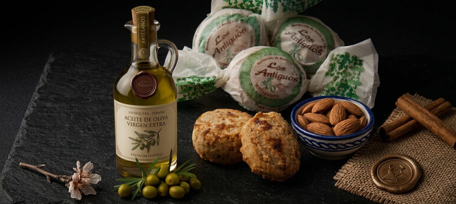 Mantecado de aceite de oliva de Los Antiguos, Antequera