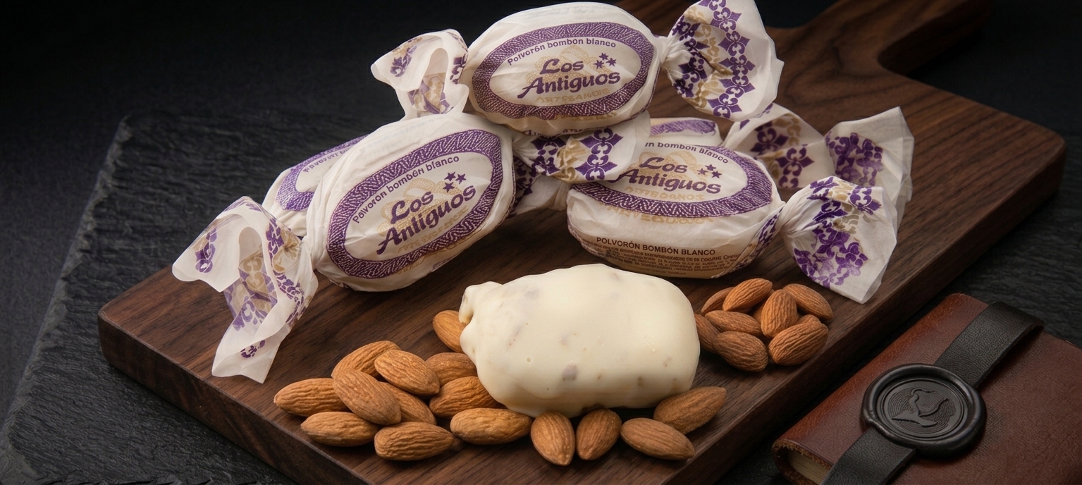 Polvorón bombón blanco de Los Antiguos, Antequera